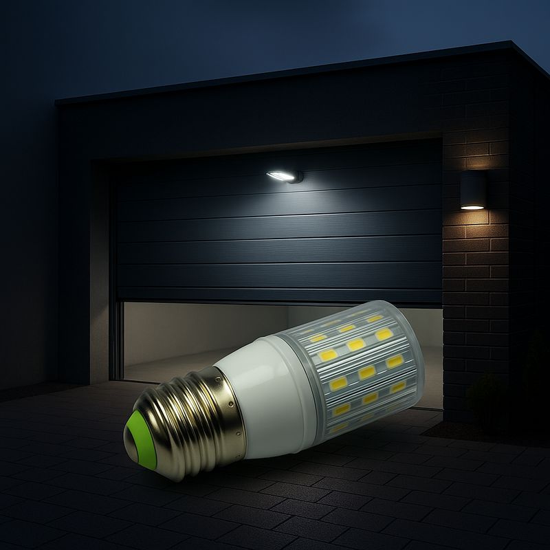 E27 LED 12/24V AC/DC 4W 390lm 6000K – Röhre Ø32×77 mm – Garagentorbeleuchtung