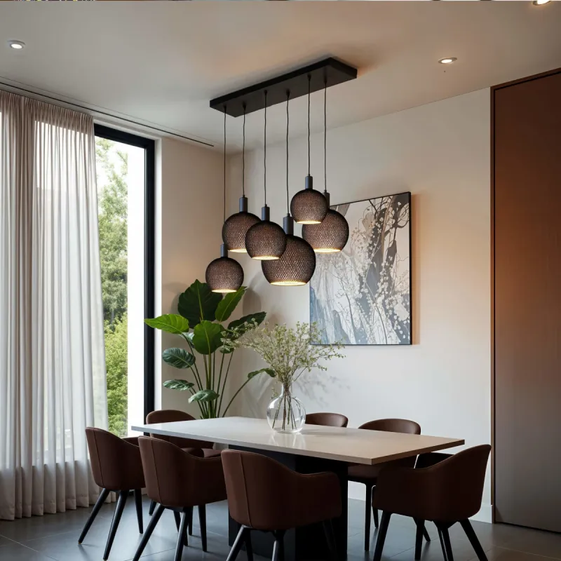 SEGULA Floating Cage Globe 180 schwarz E27 · 5 W · 2200 K · CRI 90 · dimmbar