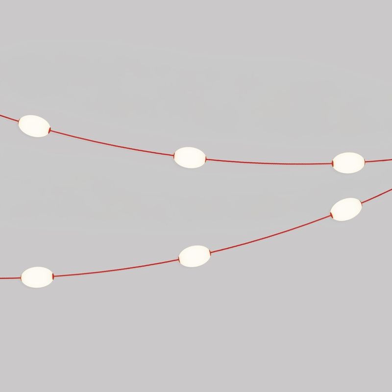 Marina 6-Punkt-Lichterkette für den Außenbereich Outdoor IP67 - 9 Meter Farbe: Seesternrot