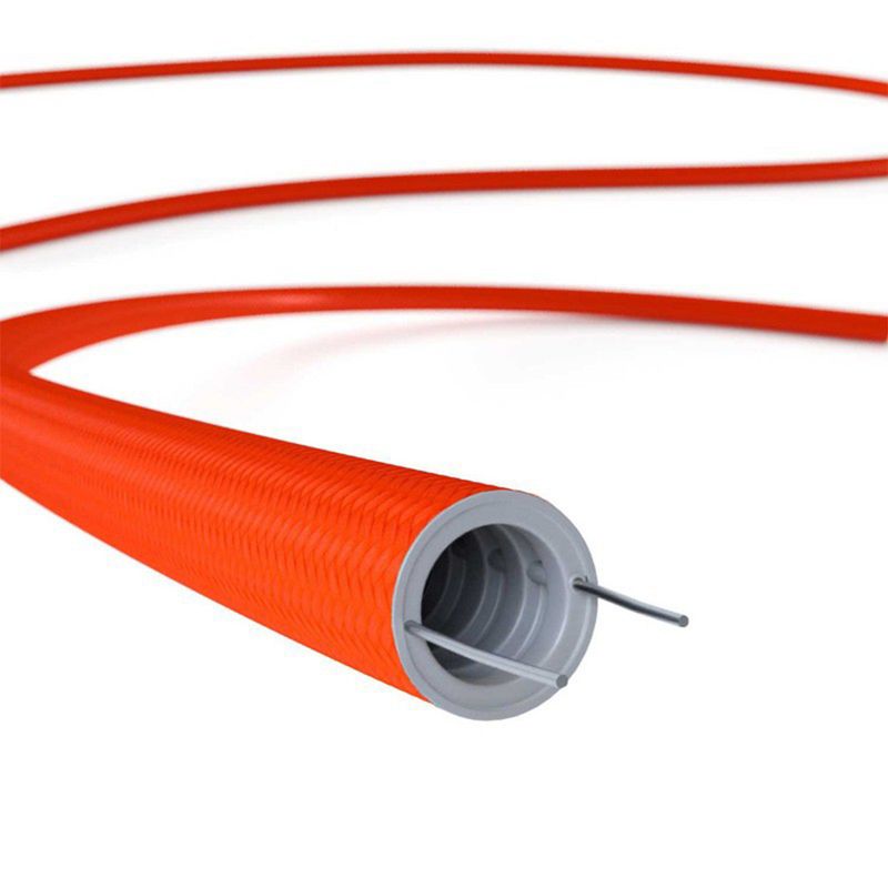 creative tube Kabelkanal 20 mm – Orange Fluo Textilummantelt