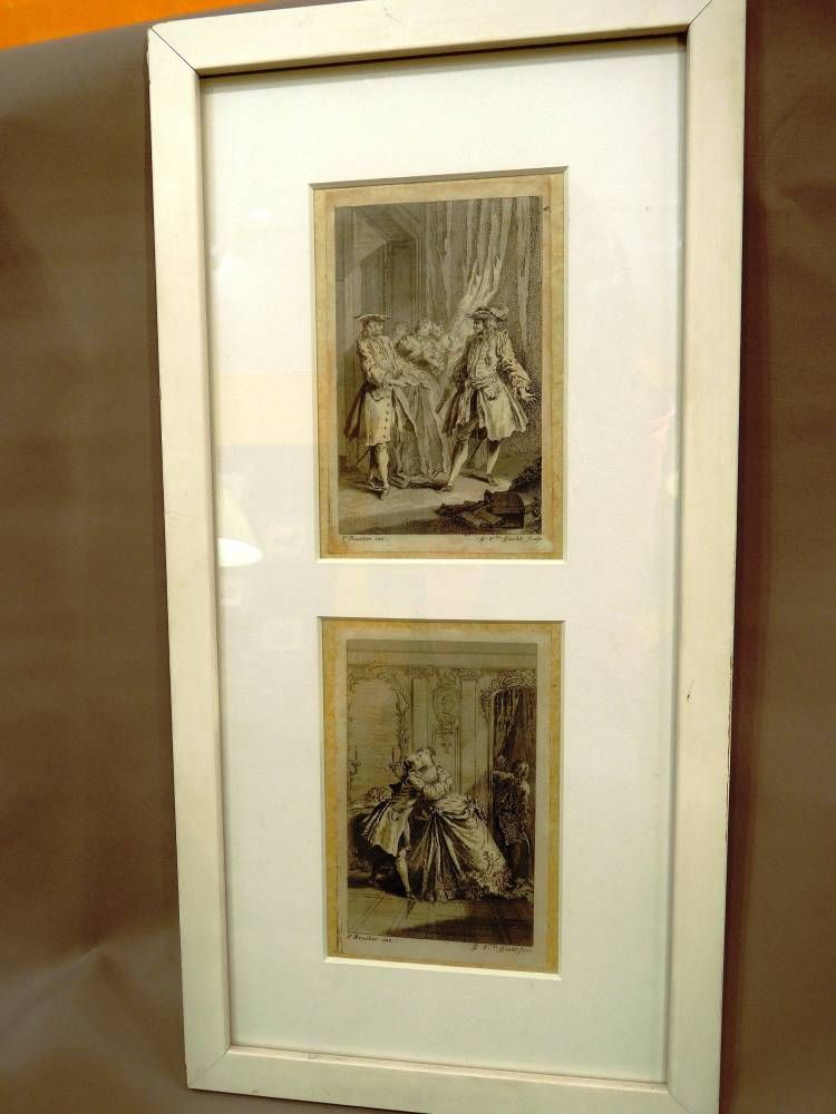 d'Après François Boucher. Paire De Gravures. Epoque XIXè