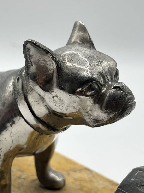 Encrier art déco, Bouledogue, Bulldog