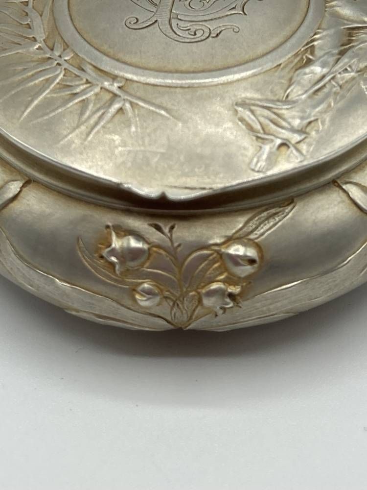Adolphe RIVET. Boite En Argent, Epoque 1900 Art Nouveau