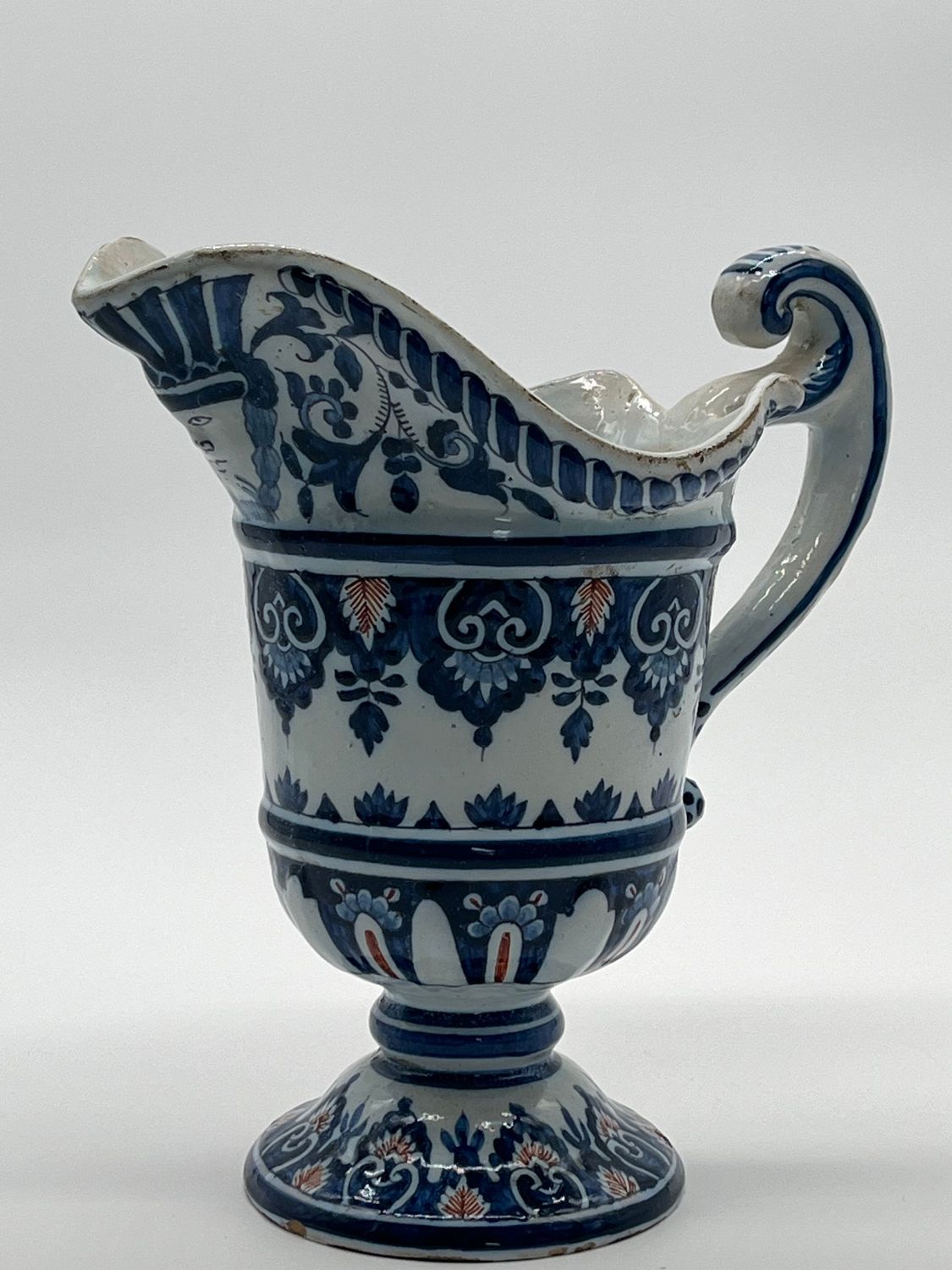 Rouen. Hanap En Faïence. Epoque XVIIIè Earthenware Hanap. 18th Century