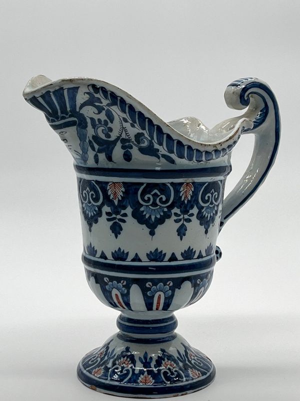 Rouen. Hanap En Faïence. Epoque XVIIIè Earthenware Hanap. 18th Century