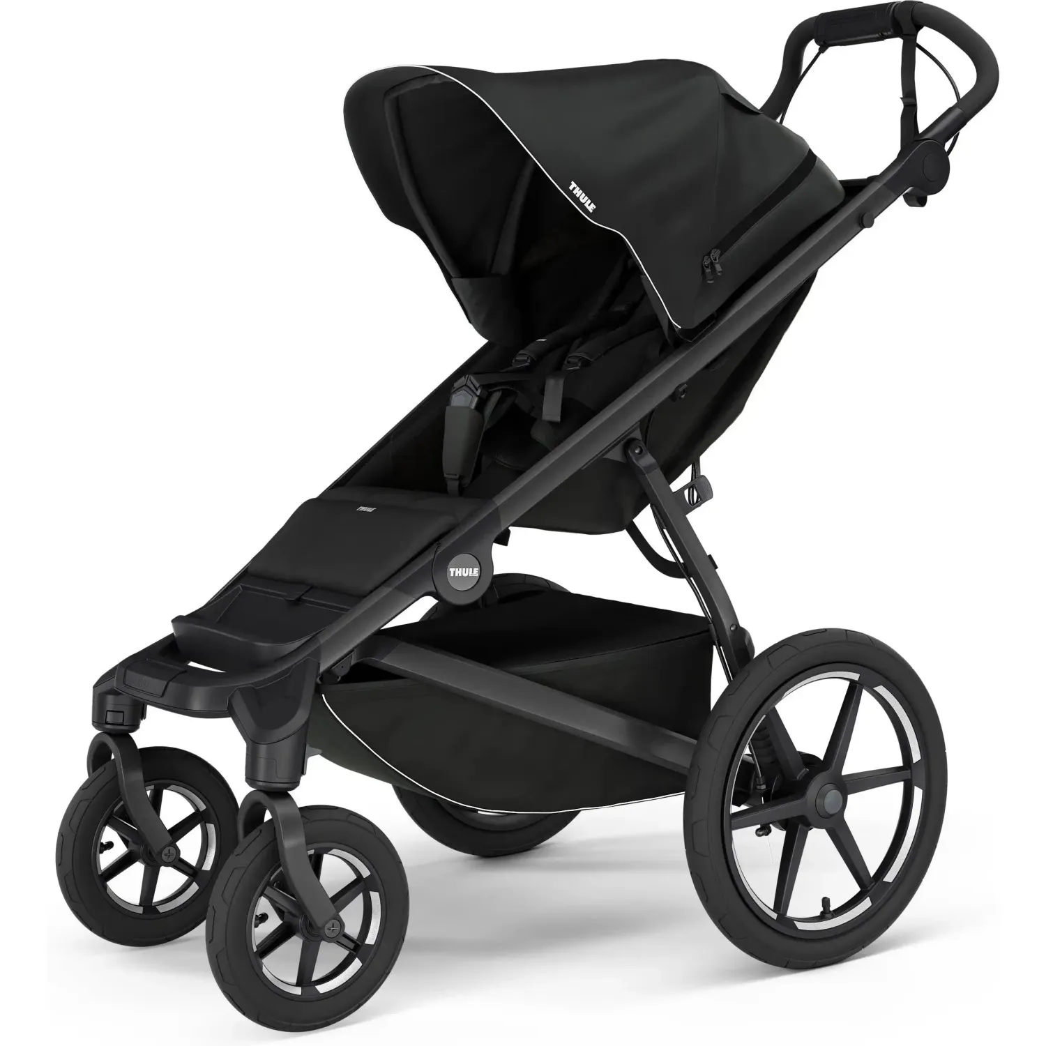 Front view of Thule Urban Glide 4 single stroller rental for Orlando theme park families