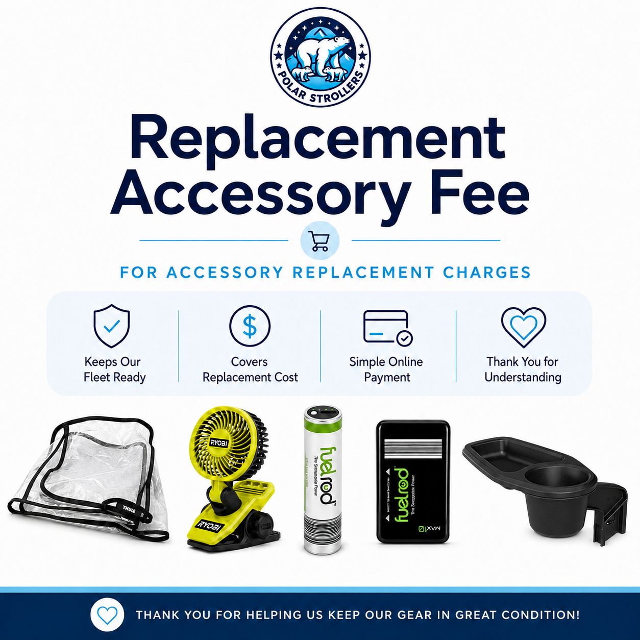 Replacement Accessory Fee