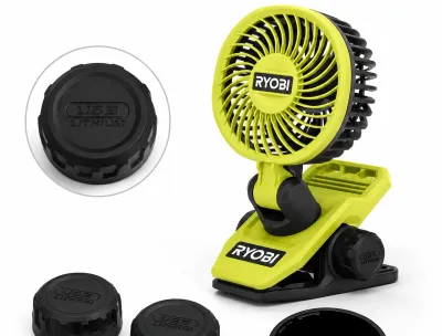 Ryobi Fan Battery Cap Replacement – Compatibility &amp; Detail Image front