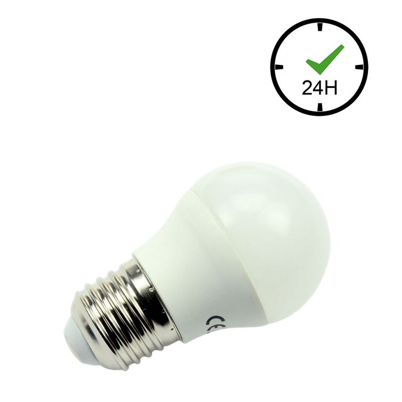 E27 AC/DC LED Notlicht Miniglobe 3,7W 370l 2700K 60-269V DC 85-265V AC