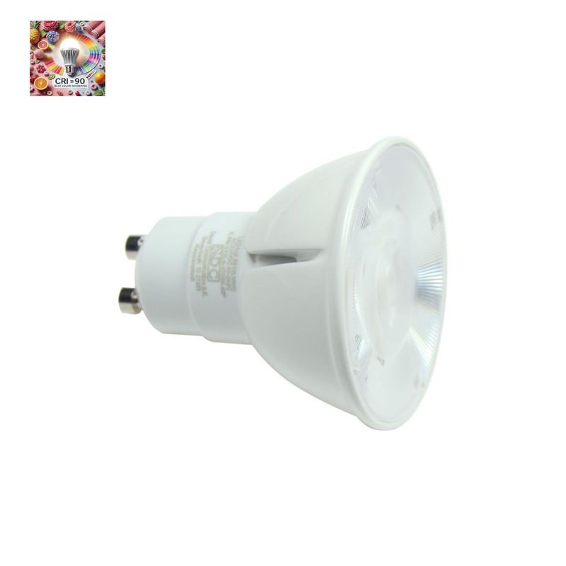 GU10 6,5W 60° AC/DC LED Notlicht Spot CRI90 550lm 3000K 80-269V DC 220-240V AC