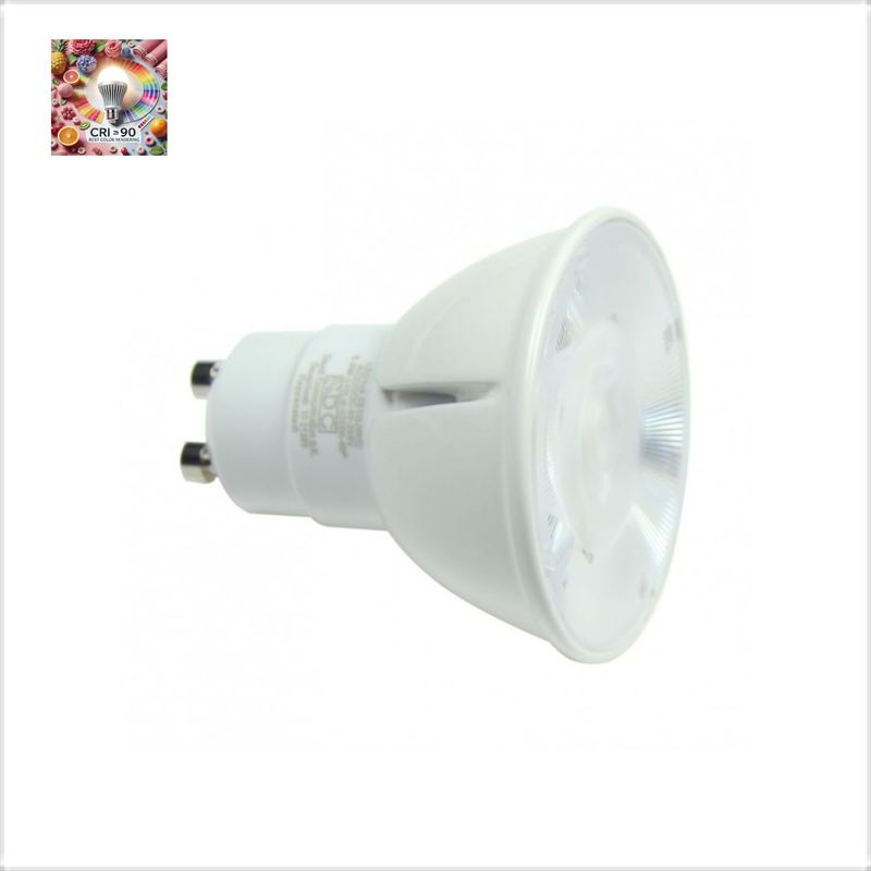 GU10 6,5W 60° AC/DC LED Notlicht Spot CRI90 550lm 2700K 80-269V DC 220-240V AC