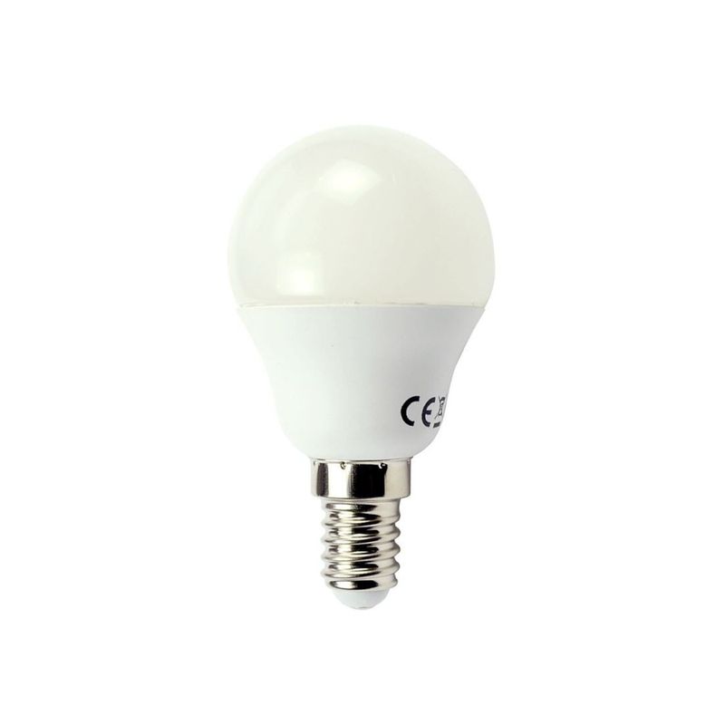 E14 AC/DC LED Miniglobe Ø45mm 3,7W 400lm 6000K 60-269V DC 85-265V AC 24h Notbeleuchtung