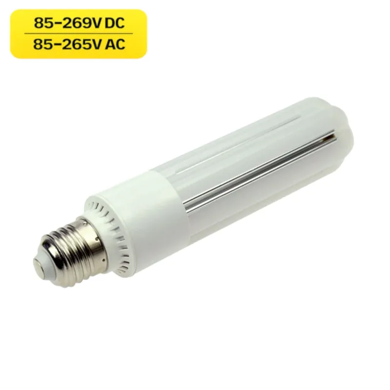 E27 AC/DC LED Leuchtmittel Röhre 10W 700lm 3000K 85-269VDC 85-265VAC Notbeleuchtung