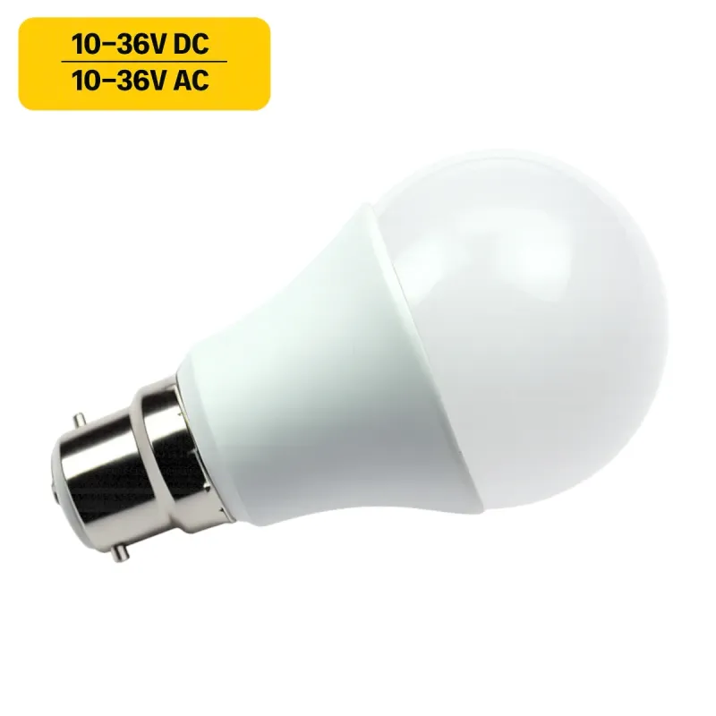 B22D 8W 700lm 3000K 10-36V AC/DC LED Leuchtmittel