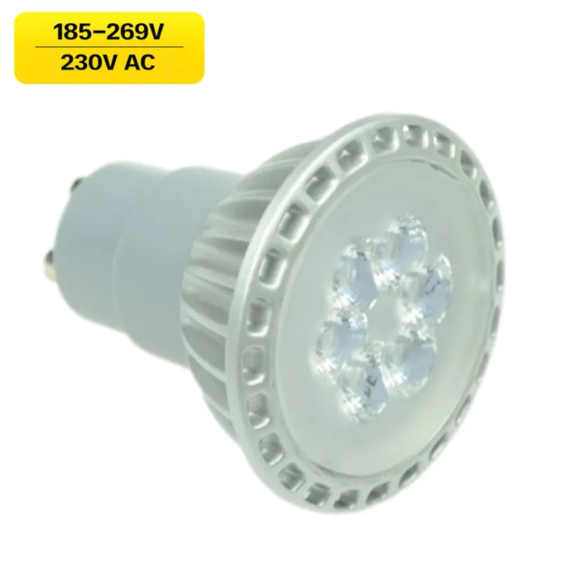 GU10 5W 30° AC/DC LED Notlicht Spot PAR16 400lm 2700K 185-269VV DC 230V AC