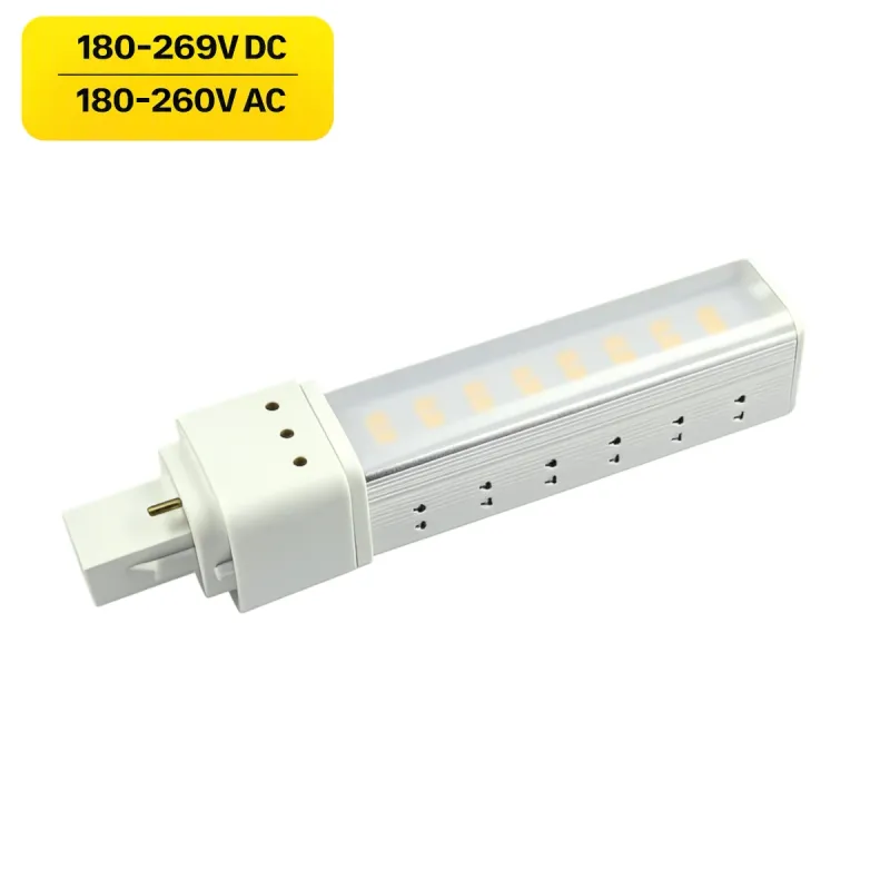 G24d-1 AC/DC LED Notlicht Kompaktleuchtstofflampe 8W 800lm 6000K 180-269V DC 180-260V AC