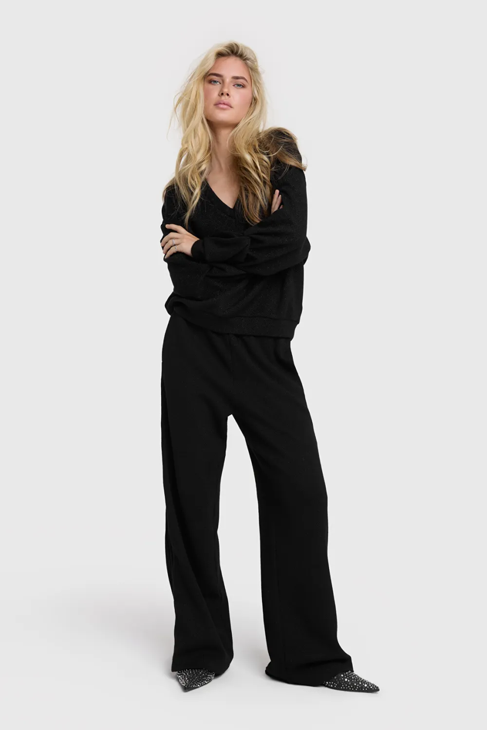 Alix glitter straight pants