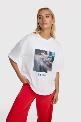 ladies knitted polaroid t-shirt