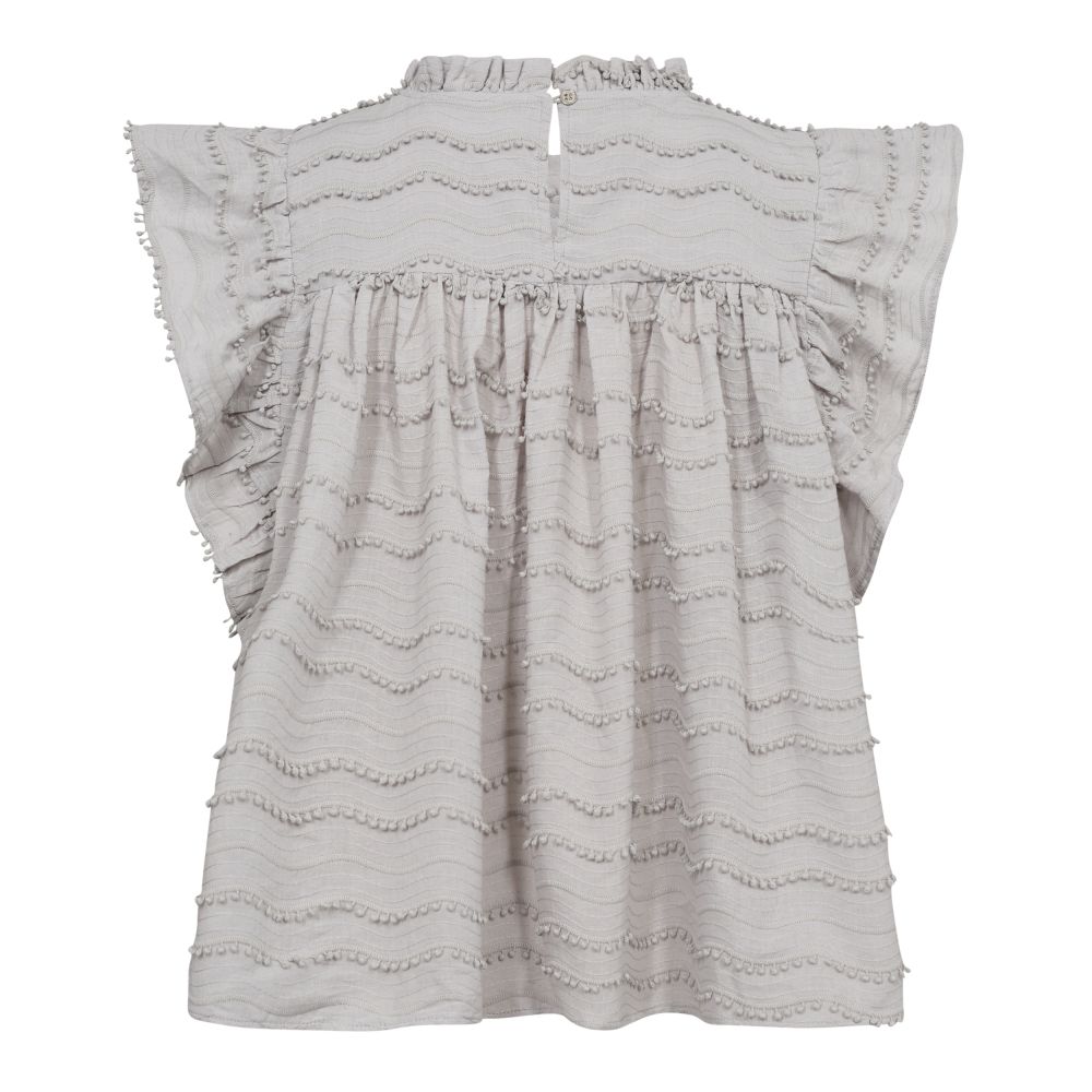 CC BLOUSE WAVEDING LIGHT GREY