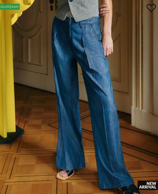 ALINA JEANS DARK BLUE WIDE LEG JEANS
