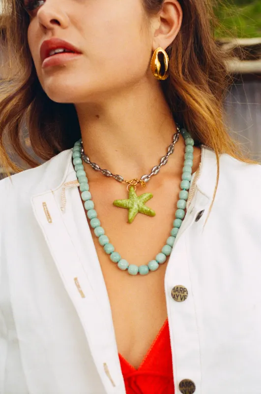 Bonnie Studios Green Star Pendant