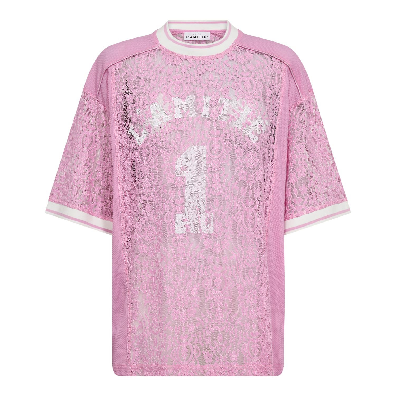 HL LACE FOOTBALL TEE CANDYFLOSS HL10001