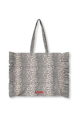 Refined Department ladies woven big ruffle bag AVA