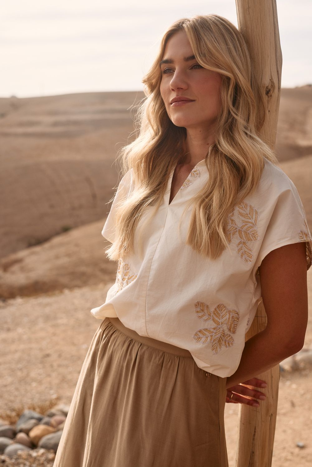 Nukus Daniek Top Embroidery