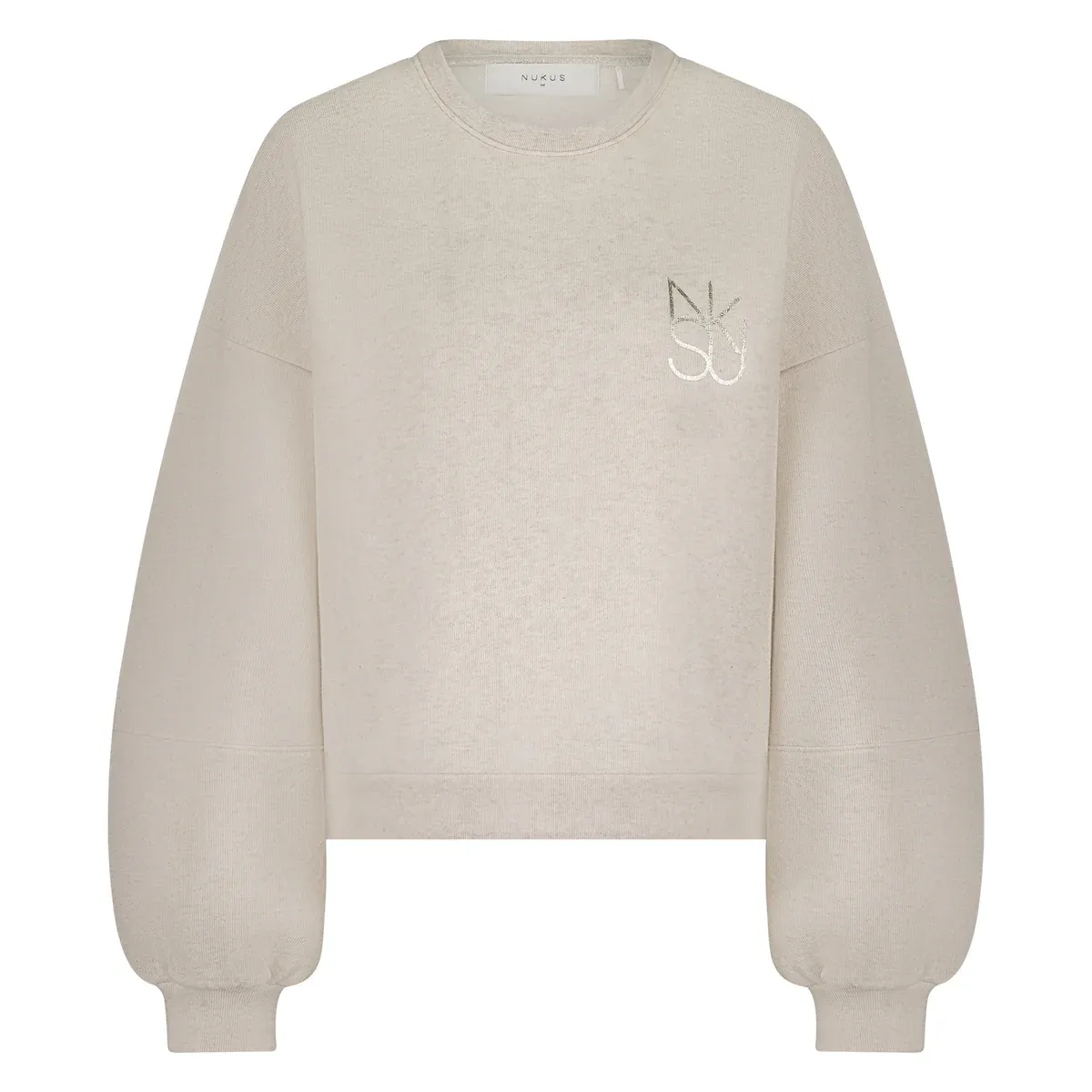 Nukus Amadora sweater Sand melange NKS03001