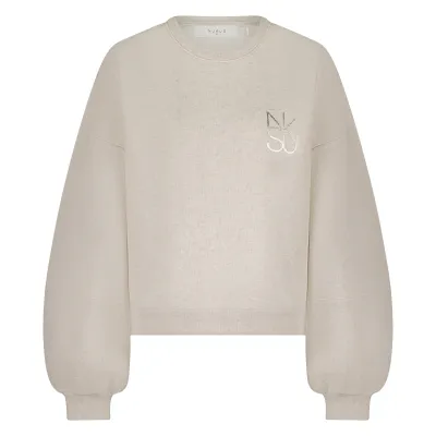 Nukus Amadora sweater Sand melange NKS03001