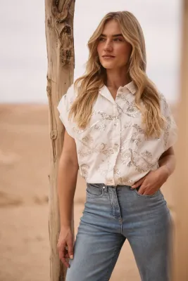 Nukus Catalina blouse paillet NKS02063