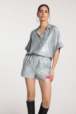 Alix ladies woven foil twill shorts 2504177267