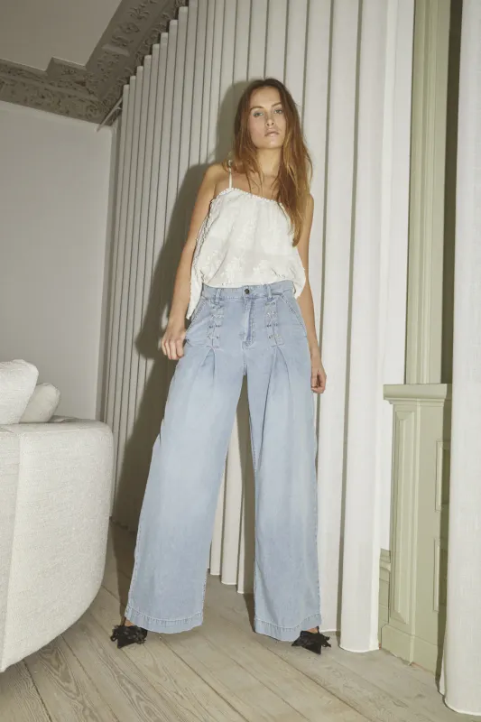 CindyCC Eyelet Wide LL Jeans