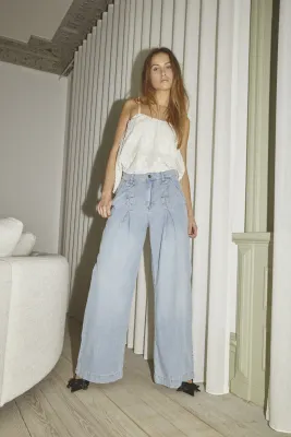 CindyCC Eyelet Wide LL Jeans