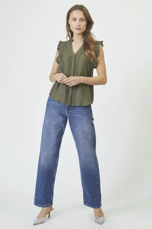 CarynCC Frill Top