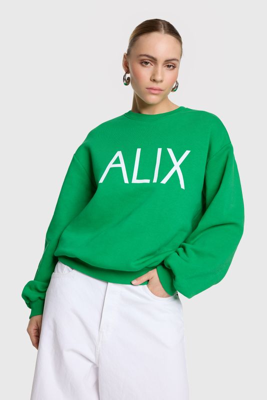ladies knitted clean logo sweater