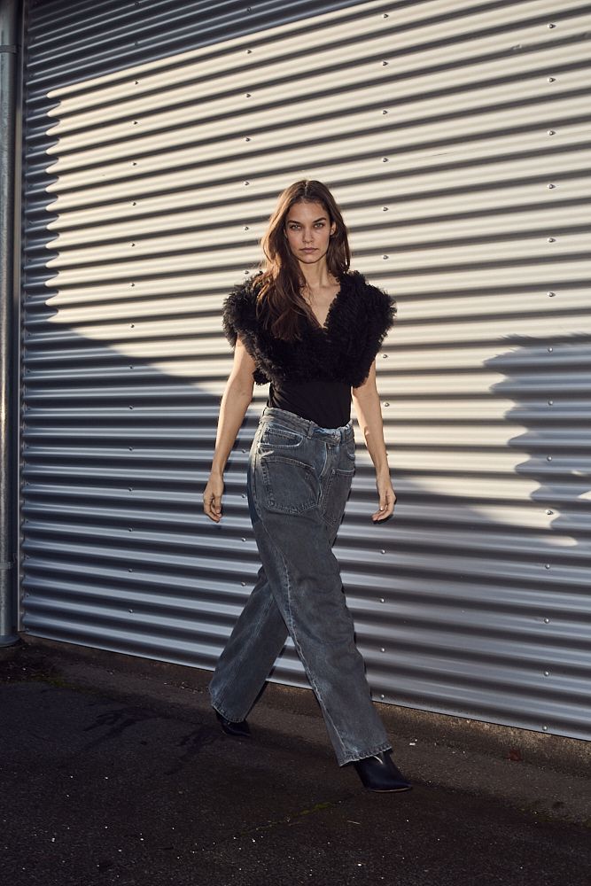 Flip Waist Pocket Tall Jeans Black