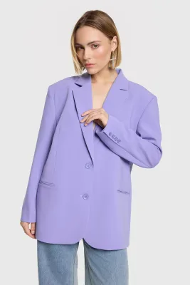 ladies woven blazer