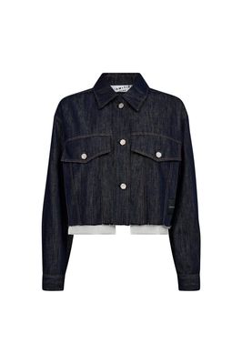 Denim Cargo Crop Shirt