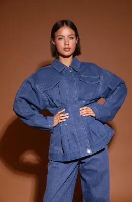 STUDIO AMAYA JACK JACKET | BLAUW