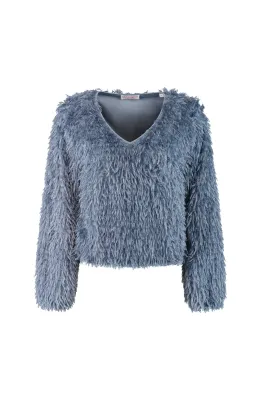 STUDIO AMAYA BRIDGET TOP | BLAUW
