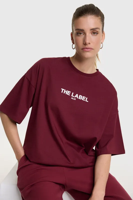 ALIX THE LABEL ladies knitted basic The Label T-shirt