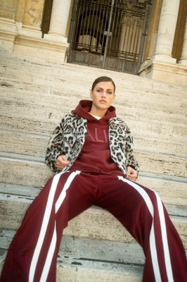 ladies knitted training sweat pants