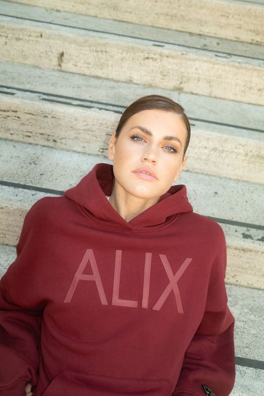 ladies knitted alix hoodie