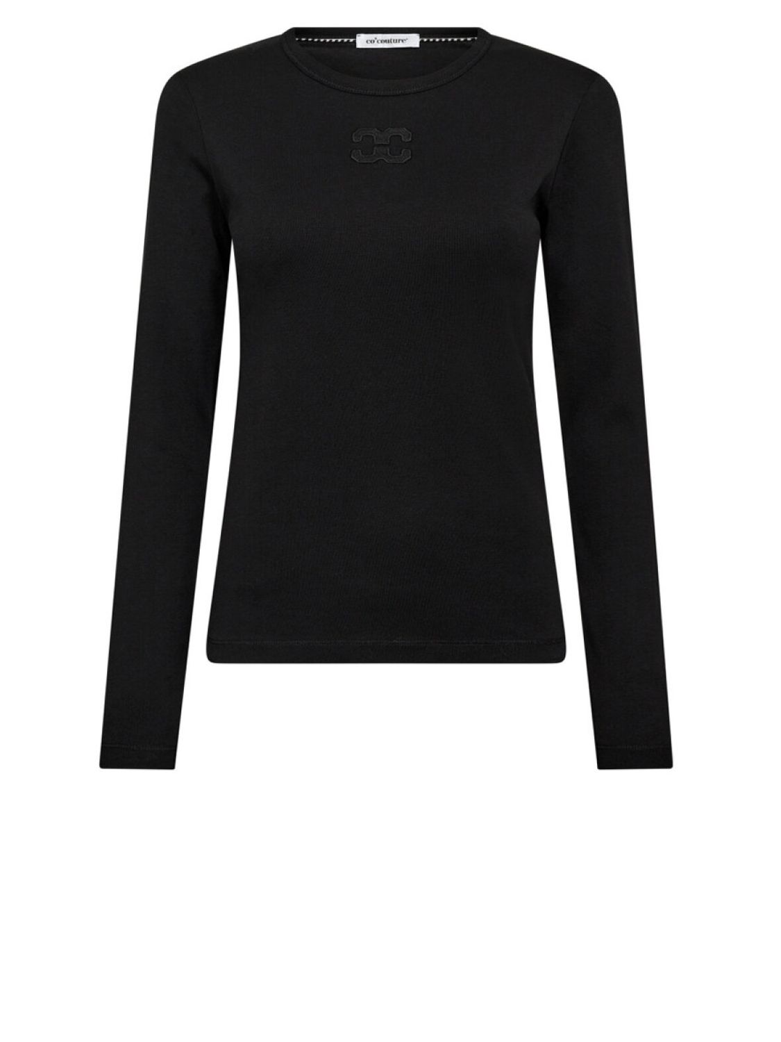 CO’COUTURE GrannyCC Embroidery LS Tee BLACK