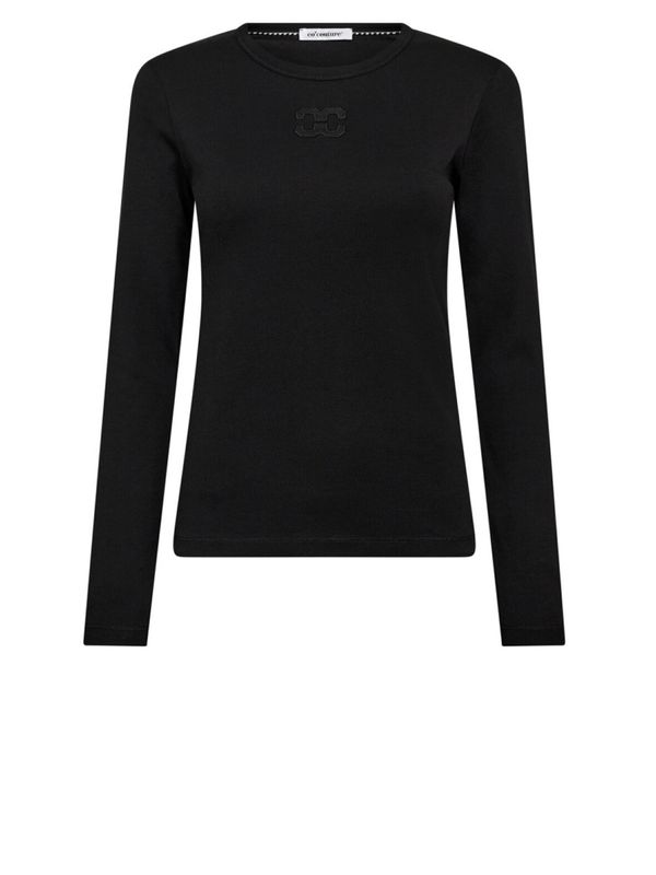 CO’COUTURE GrannyCC Embroidery LS Tee BLACK