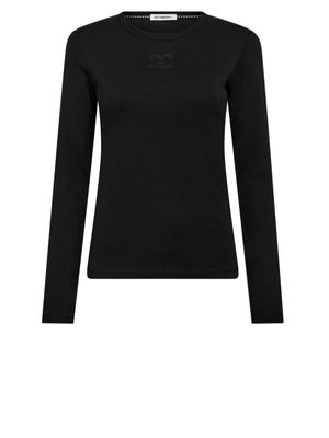 CO’COUTURE GrannyCC Embroidery LS Tee BLACK