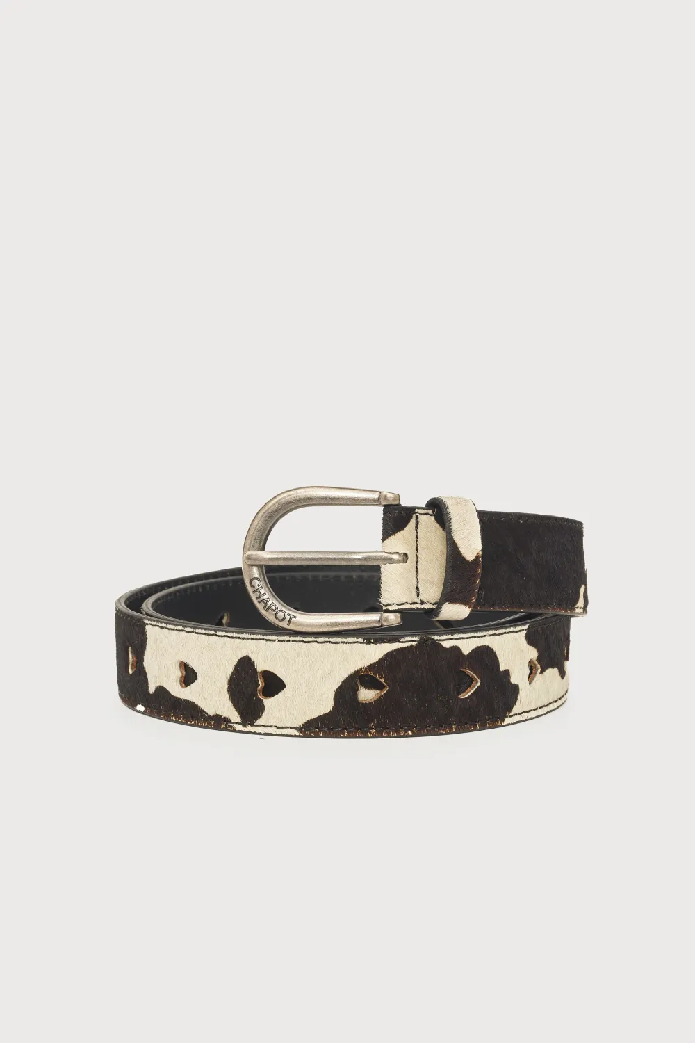 FABIENNE CHAPOT Hairy Belt Cosy White/Black