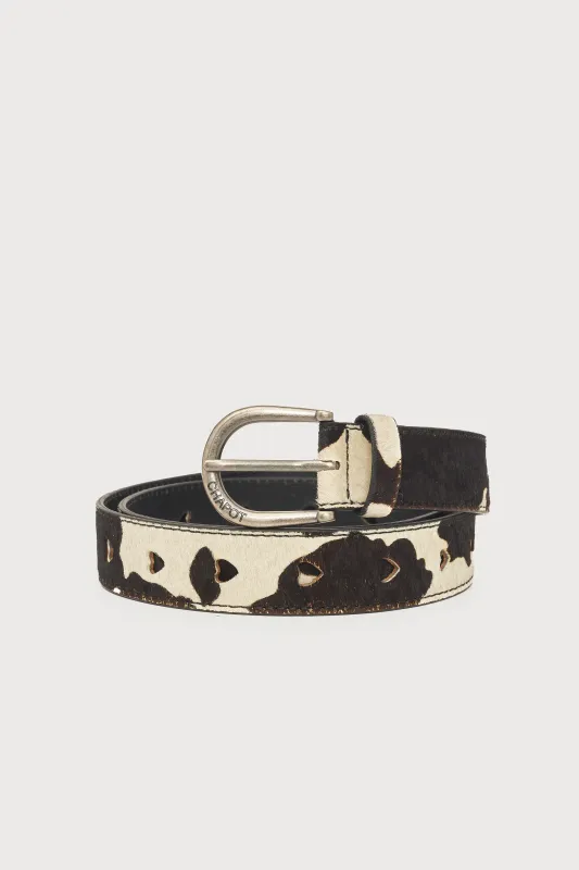 FABIENNE CHAPOT Hairy Belt Cosy White/Black