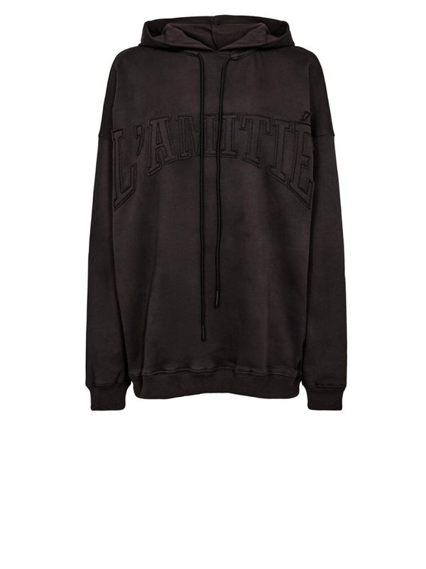 HAUTE L&#39;AMITIÉ Application Hoodie Dark Grey